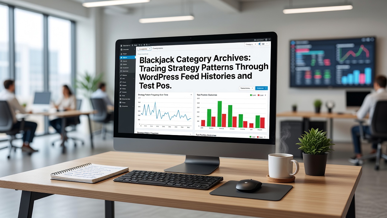 Timeline view of test post revisions showing strategy content updates in a blackjack WordPress archive