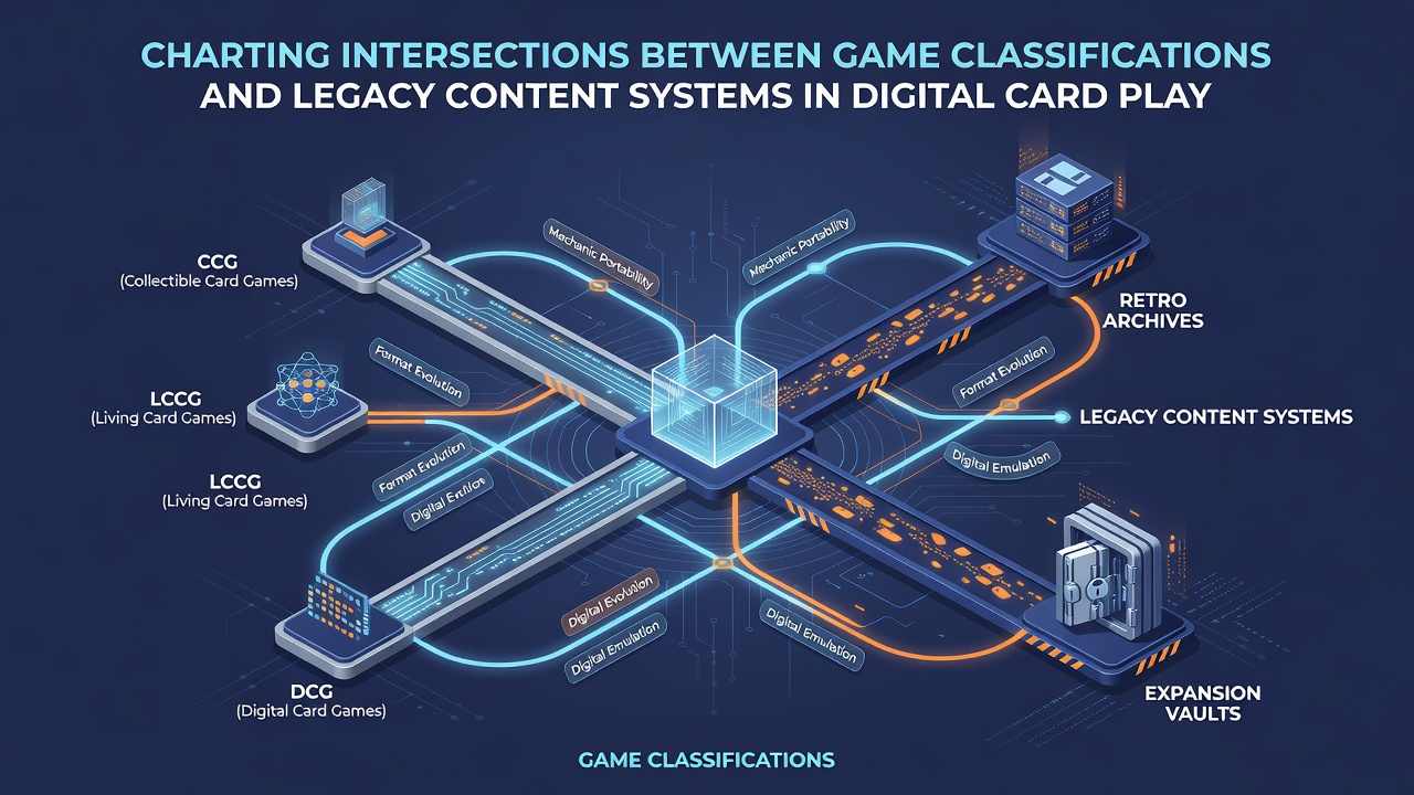 Developers reviewing database schemas that link modern game categories to archived card records