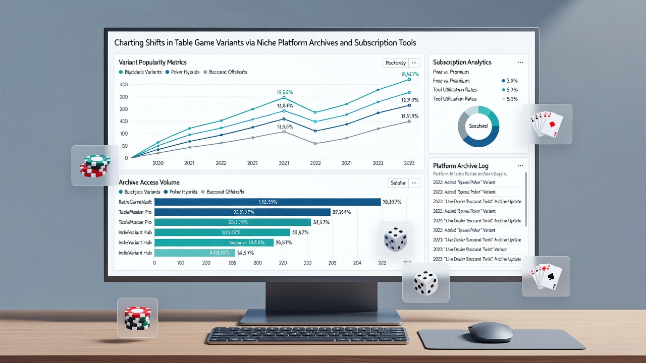 Subscription dashboard highlighting real-time alerts for table game variant updates and rule modifications