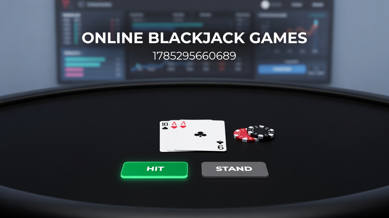 Players engaging with online blackjack interfaces on desktop and mobile devices showing card tables and betting options