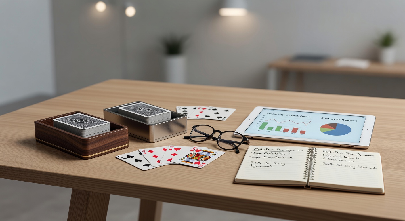 Illustration of a Spanish 21 hand layout on a digital screen, showing bonus combinations and strategy chart overlays